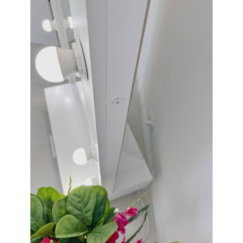 Дзеркало-шафа White Slim Storage з підсвіткою