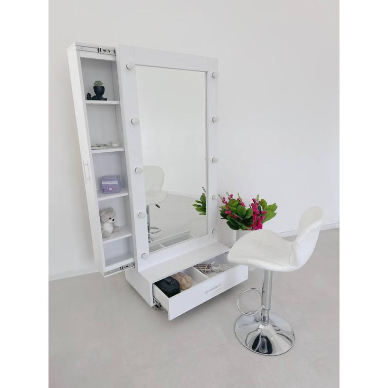Дзеркало-шафа White Slim Storage з підсвіткою