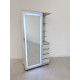 Шафа Mirror White Craft з висувним дзеркалом та LED-підсвіткою
