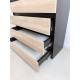 Комод Contrast Wood 4 Шухляди: Корпус Венге Магія та Фасади Дуб Сонома