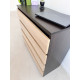 Комод Contrast Wood 4 Шухляди: Корпус Венге Магія та Фасади Дуб Сонома