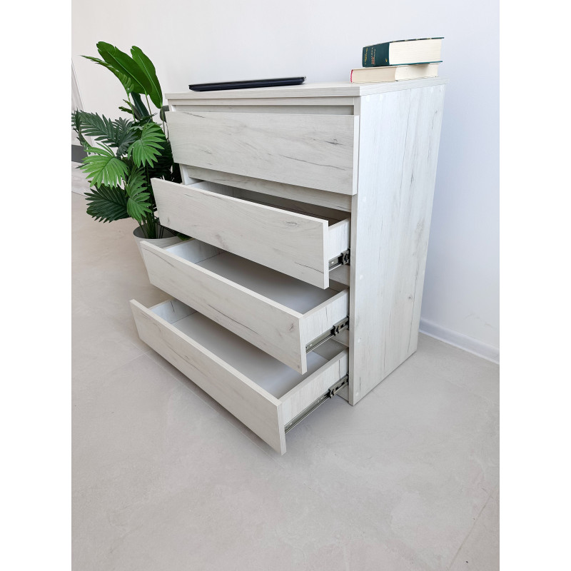 Комод Scandinavian Base у кольорі Дуб крафт білий