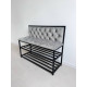 Банкетка Velour Loft Grey: Елегантний Акцент для Вашого Передпокою