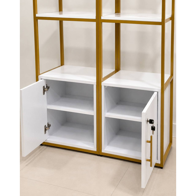 Демонстраційний LED-стелаж Gold Showcase із замками