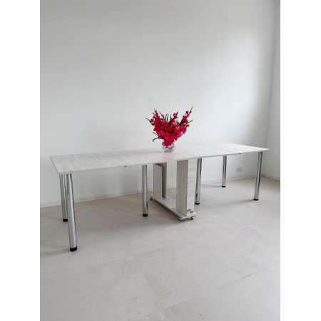Стіл-Трансформер Family Grande: Ідеальне Рішення для Вечері та Святкувань у Кольорі Аляска
