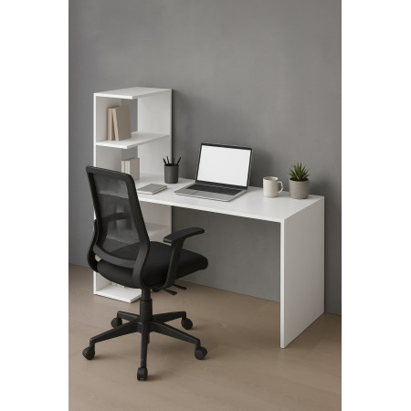 Робочий Стіл Elegance White: Естетичний Стіл-Органайзер для Навчання та Сучасного Робочого Простору