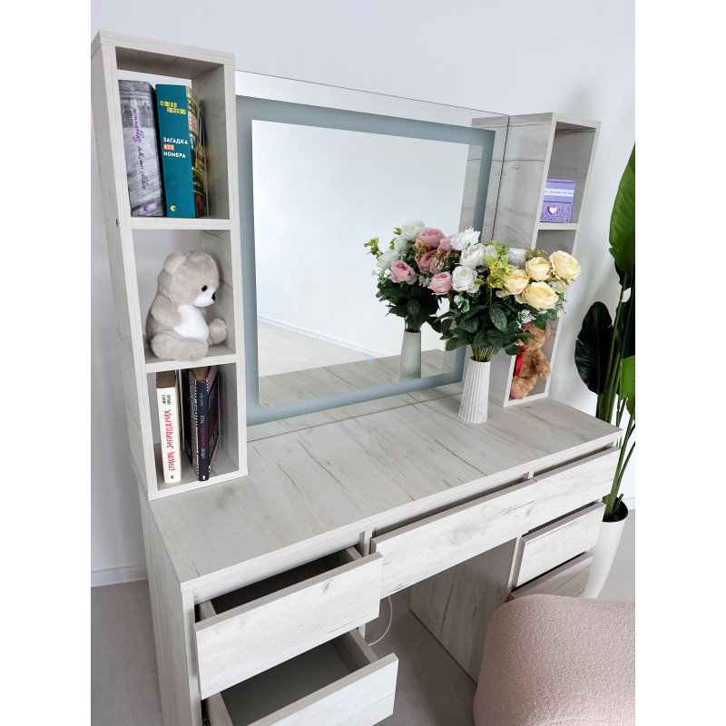 Гримерний Стіл Lumin Craft з дзеркалом та вбудованою LED підсвіткою
