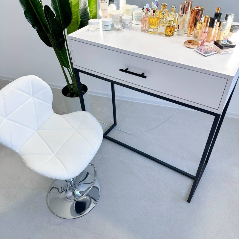 Гримерний стіл White Loft Pro на металевих ніжках