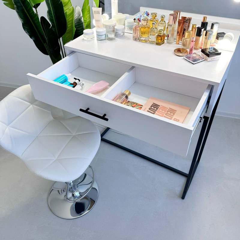 Гримерний стіл White Loft Pro на металевих ніжках