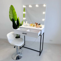 Гримерный стол White Loft Pro на металлических ножках