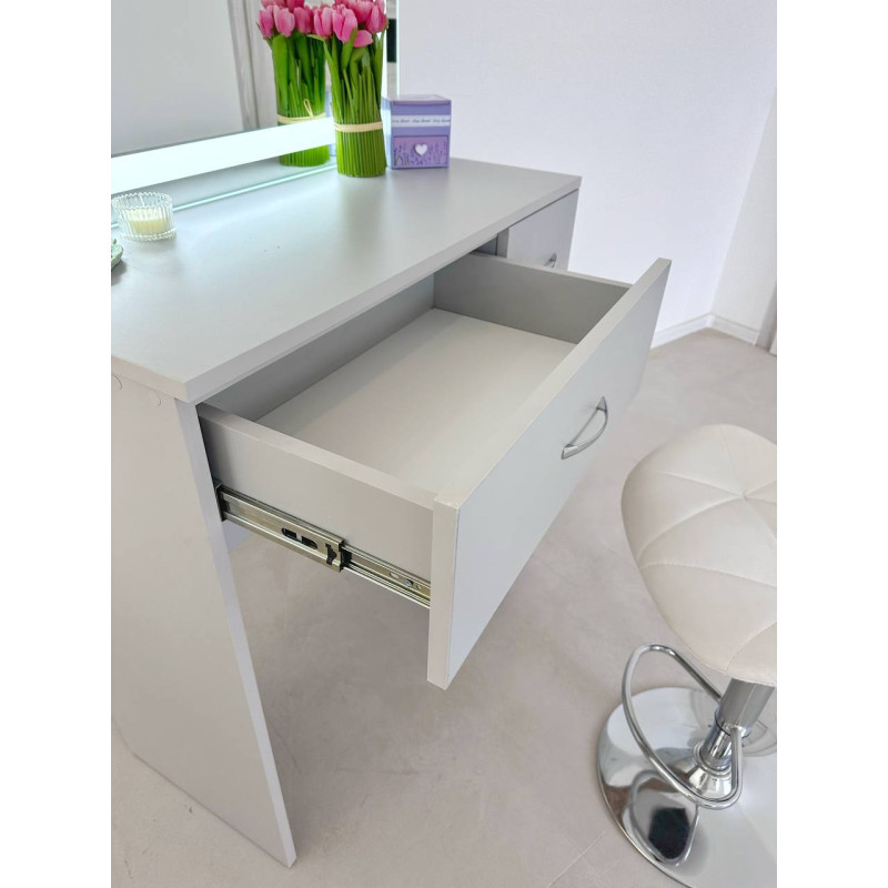 Гримерний стіл Grey Minimalist з LED-підсвіткою