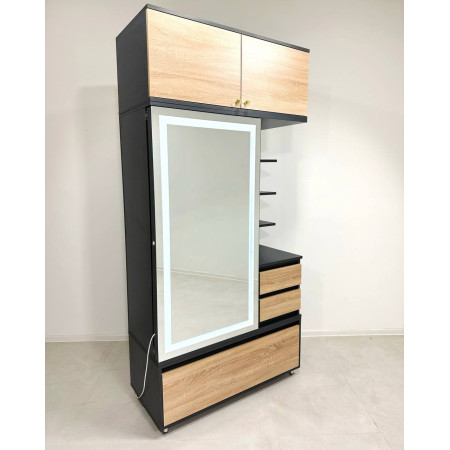 Вертикальне Трюмо-Консоль Vertical Style | Дзеркало, LED-Підсвітка та Максимальне Зберігання