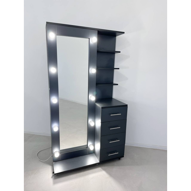 Шафа-органайзер Graphite Mirror Max з висувним дзеркалом