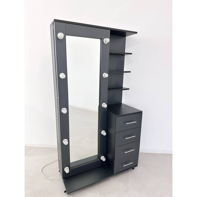 Шафа-органайзер Graphite Mirror Max з висувним дзеркалом