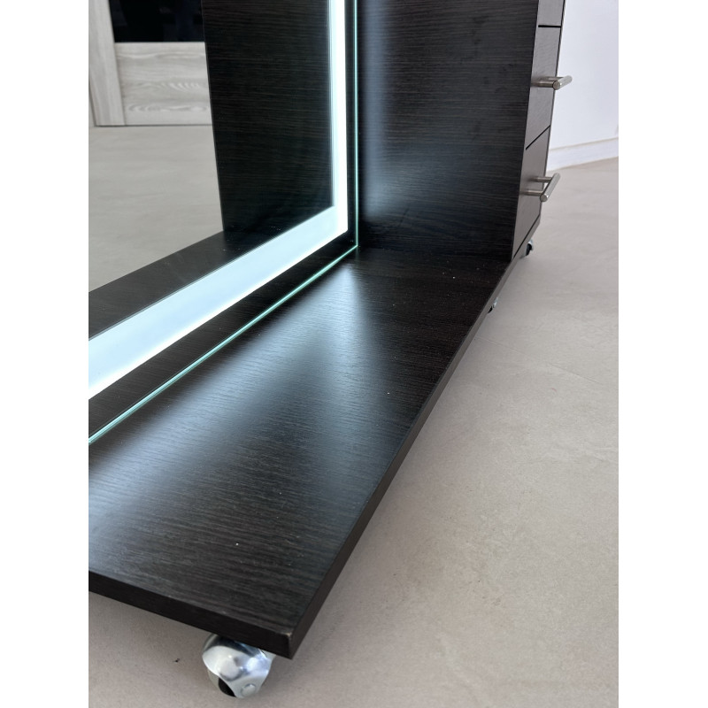 Дзеркало з поличками та шухлядами у кольорі Венге магія