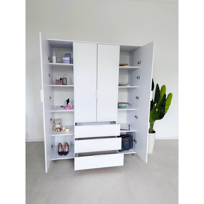 Шафа для Одягу Pure White – Ідеальна Організація та Класичний Стиль